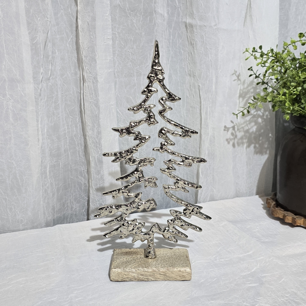 Elegant Silver Holiday Tree by Melrose 1422